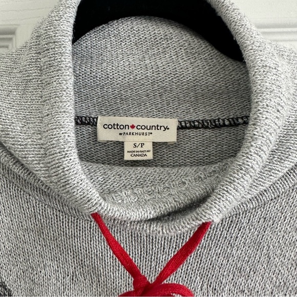 Size S Parkhurst Cotton Country Canada Thalia Tree Pullover Hoodie - Picture 4 of 5